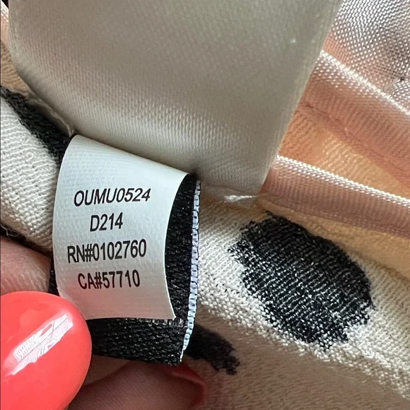 Like New! Kate Spade Leopard Dot Romper Blush/Black in Size 2 - Picture 10 of 14